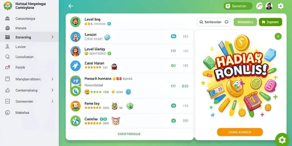 Fitur live chat yang memungkinkan interaksi antar pemain.